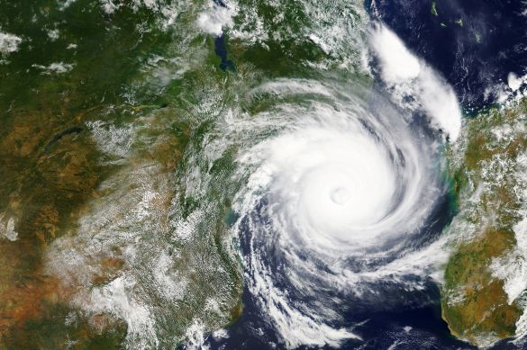 Pic of cyclone heading to Mozambique